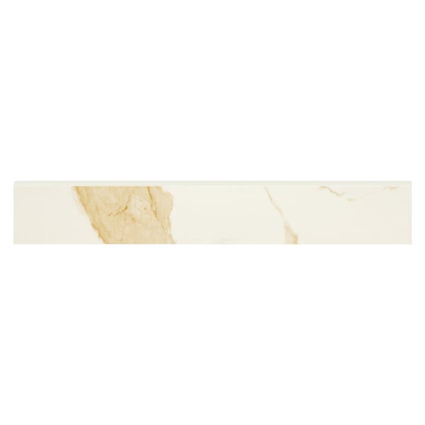 Msi Eden Calacatta 4 x 24 Polished Porcelain Bullnose Wall Tile, 10PK - ZOR-PT-0752