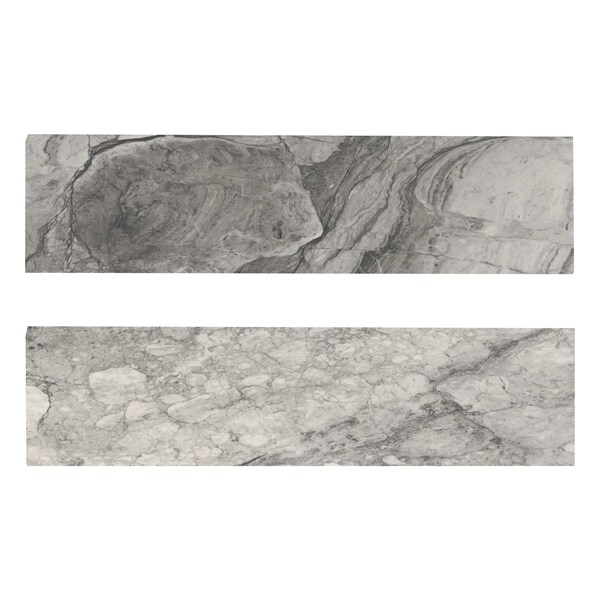Msi Kaya Onda Gray 3 In. X 24 In. Bullnose Polished Porcelain Floor And Wall Tile, 10PK - ZOR-PT-TR-0235