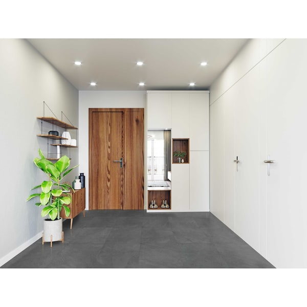 Msi Legions Midnight Montage Black 24 X 24 Matte Porcelain Floor And Wall Tile, 4PK - ZOR-PT-0149