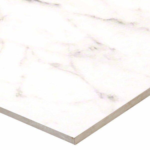 Msi White Vena 12 X 24 Ceramic Field Tile In Matte White, 8PK - ZOR-PT-0362