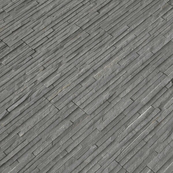 Msi Charcoal Pencil Splitface Ledger Panel 6 In. X 24 In. Slate Wall Tile, 8PK - ZOR-PNL-0073