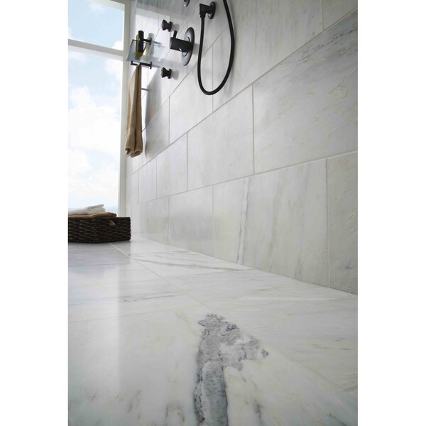 Msi Arabescato Carrara SAMPLE Polished Marble Floor And Wall Tile - ZOR-NS-0031-SAM