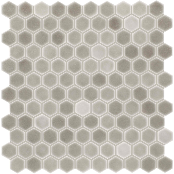 Daltile Uptown Glass 1in Hexagon Mosaic, 16.92 SQFT Per Carton, 18PK - UP211HEXMS1P