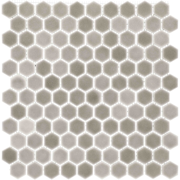 Daltile Uptown Glass 1in Hexagon Mosaic, 16.92 SQFT Per Carton, 18PK - UP211HEXMS1P
