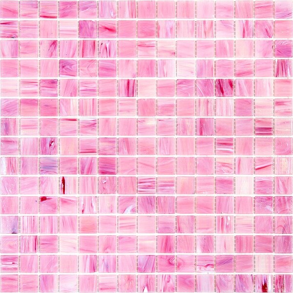 Apollo Tile Celestial 12 in. x 12 in. Glossy Light Red Glass Mosaic Wall and Floor Tile 20 sq. ft./case, 20PK - APLST88RD211A