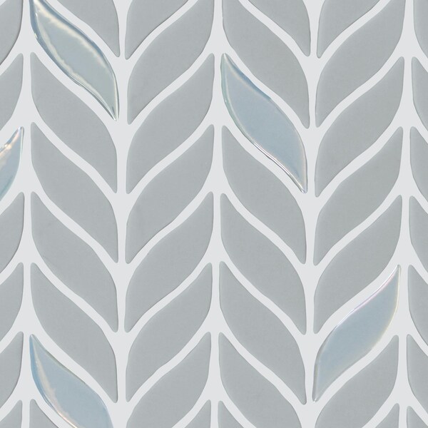Daltile Starcastle 2'' Leaf Glass Wall and Floor Mosaic, 15PK - SC77LEAFMSMT