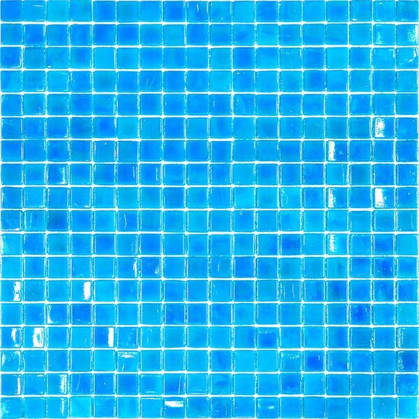 Apollo Tile Skosh 11.6 in. x 11.6 in. Glossy Sea Blue Glass Mosaic Wall and Floor Tile 18.69 sqft/case, 20PK - APLNB88BL547A
