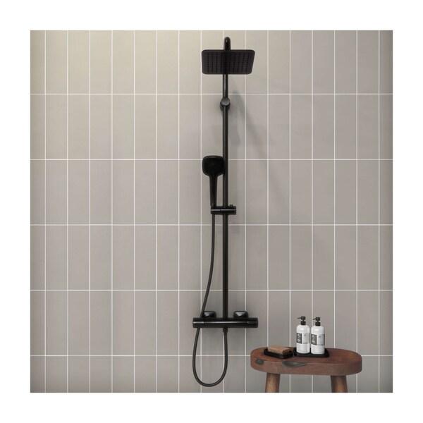 Daltile Stencil 4in x 12in Glazed Porcelain Wall & Floor Tile 8.72 SQFT Per Carton, 30PK - SC33RCT412MT