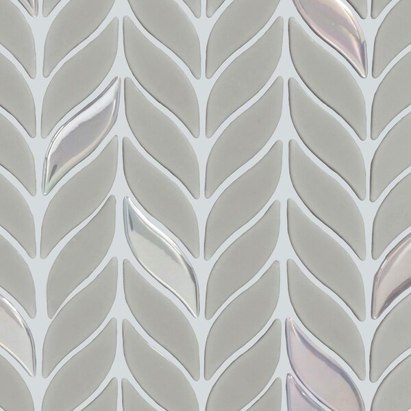Daltile Starcastle 2'' Leaf Glass Wall and Floor Mosaic, 15PK - SC78LEAFMSMT