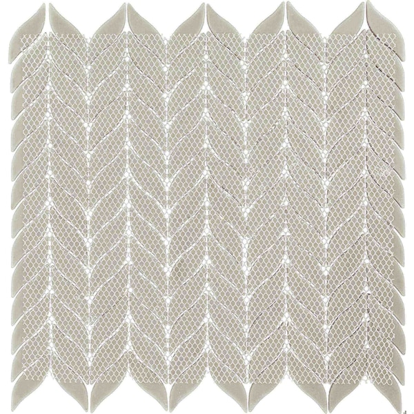 Daltile Starcastle 2'' Leaf Glass Wall and Floor Mosaic, 15PK - SC78LEAFMSMT
