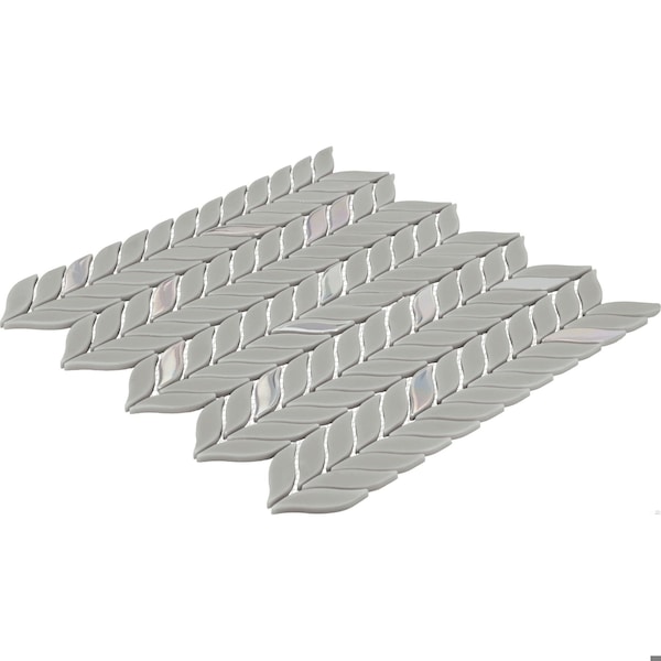 Daltile Starcastle 2'' Leaf Glass Wall and Floor Mosaic, 15PK - SC78LEAFMSMT