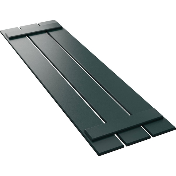 Ekena Millwork True Fit PVC Three Board Spaced Board-n-Batten Shutters, Thermal Green , 17 1/8W x 78H, PR - TFP101SBF17X078FG