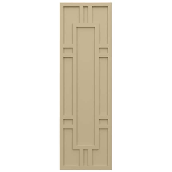 Ekena Millwork True Fit PVC Hastings Fixed Mount Shutters, Natural Twine, 12W x 46H, PR - TFP001HS12X046NT