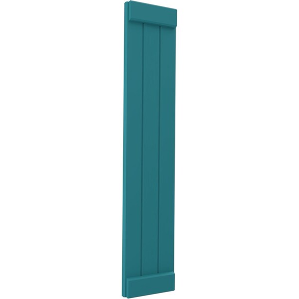 Ekena Millwork Americraft 3-Board Exterior Wood Joined Board-n-Batten Shutters w/ End Batten, ARW103BB311X31ANH, PR - ARW103BB311X31ANH