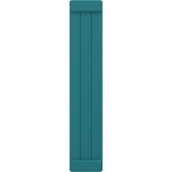 Ekena Millwork Americraft 3-Board Exterior Wood Joined Board-n-Batten Shutters w/ End Batten, ARW103BB311X31ANH, PR - ARW103BB311X31ANH
