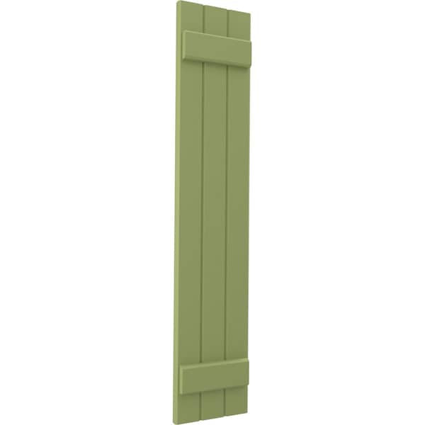 Ekena Millwork Americraft 3-Board (2 Batten) Exterior Real Wood Joined Board-n-Batten Shutters, ARW101BB311X82MGH, PR - ARW101BB311X82MGH
