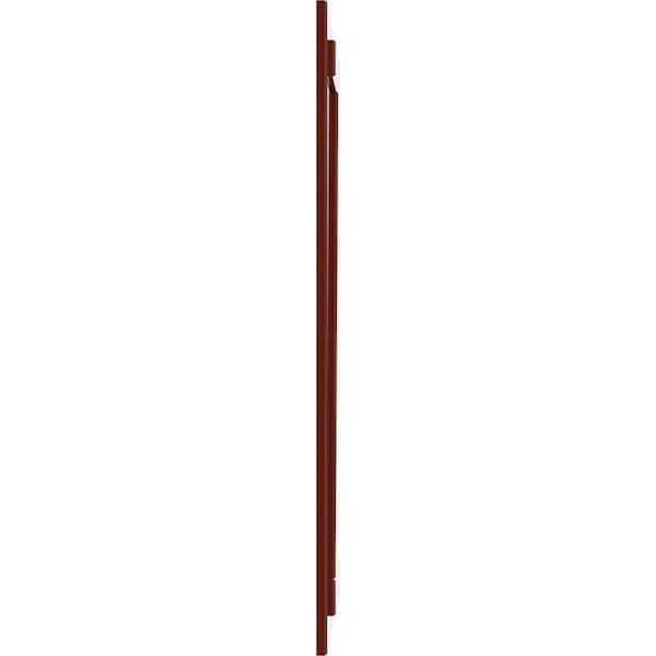 Ekena Millwork True Fit PVC Two Board Joined Board-n-Batten Shutters w/Z-Bar, Pepper Red , 10 3/4W x 78H, PR - TFP102BBF11X078MR