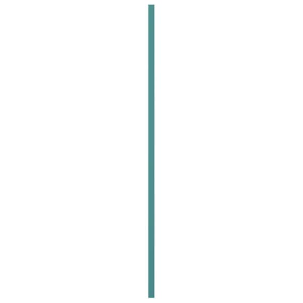 Ekena Millwork True Fit PVC Single Panel Chevron Modern Style Fixed Mount Shutters, Pure Turquoise, 12W x 58H, PR - TFP001CV12X058PT