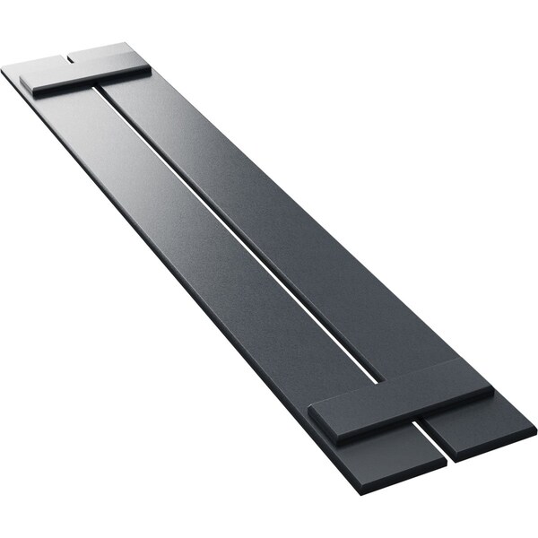 Ekena Millwork True Fit PVC Two Board Spaced Board-n-Batten Shutters, Starless Night Blue, 11 1/4W x 44H, PR - TFP101SBF11X044OB