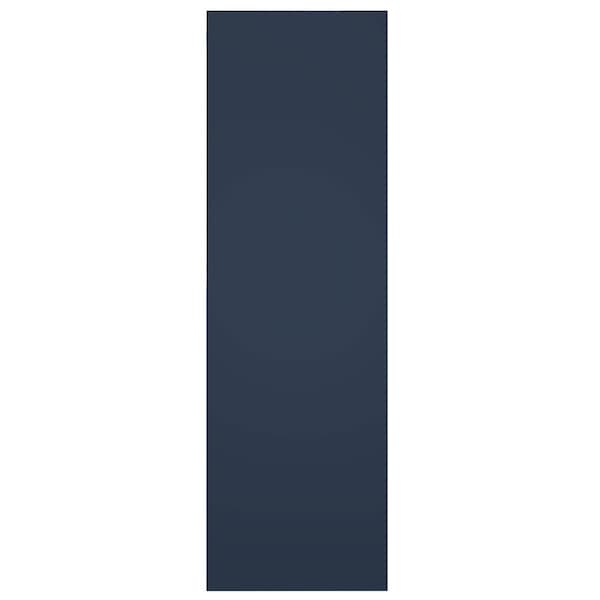Ekena Millwork PVC Single Panel Herringbone Modern Style Fixed Mount Shutters Starless Night Blue, 12W x 34H, PR - TFP001HB12X034OB