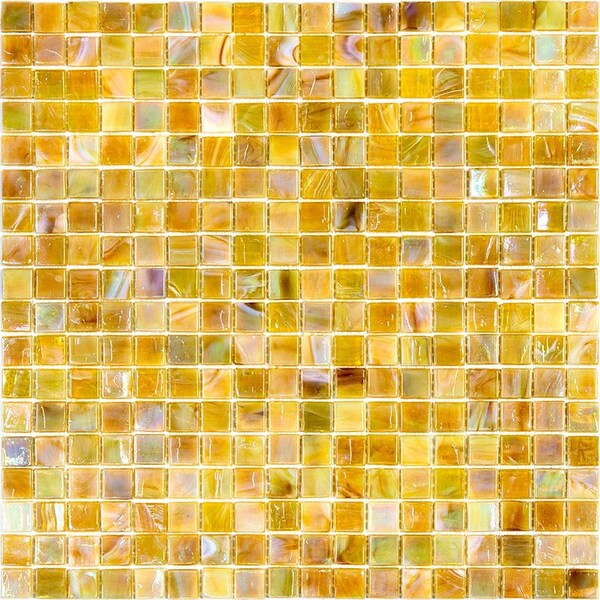 Apollo Tile Skosh 11.6inx11.6in Glossy Caramel Beige Glass Mosaic Wall and Floor Tile 18.69 sqft/case, 20PK - APLNB88BG328A