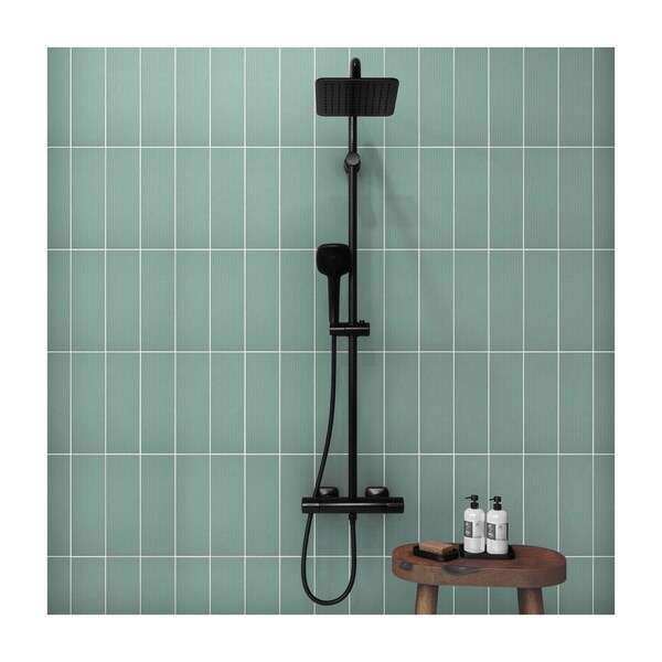 Daltile Stencil 4in x 12in Glazed Porcelain Linear Wall Tile 8.72 SQFT Per Carton, 30PK - SC37RCT412LNRMT