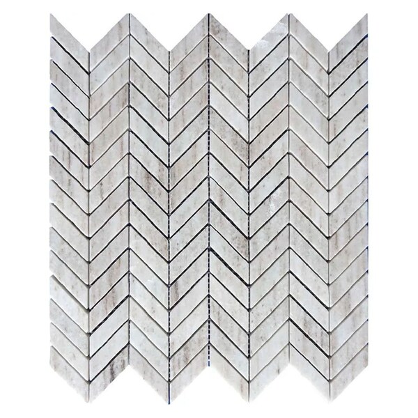 Apollo Tile Mirage 11 x 13 in. Polished Frosted White with Wall and Floor Tile 4.9 sq ft/case, 5PK - APLSAH88CV08A