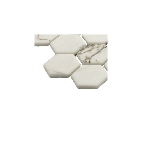 Daltile Uptown Glass 1in Hexagon Mosaic, 16.92 SQFT Per Carton, 18PK - UP291HEXMS1P