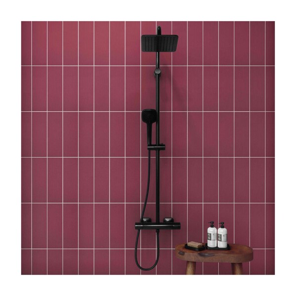 Daltile Stencil 4in x 12in Glazed Porcelain Linear Wall Tile 8.72 SQFT Per Carton, 30PK - SC36RCT412LNRMT