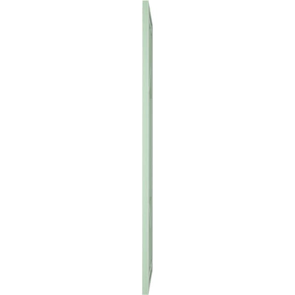 Ekena Millwork True Fit PVC Shaker Fixed Mount Shutters, Track Green, 12W x 56H, PR - TFP001SK12X056TG