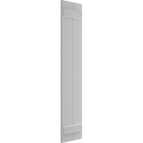 Ekena Millwork True Fit PVC Two Board Joined Board-n-Batten Shutters, Primed, 10 3/4"W x 35"H - TFP101BBF11X035PR