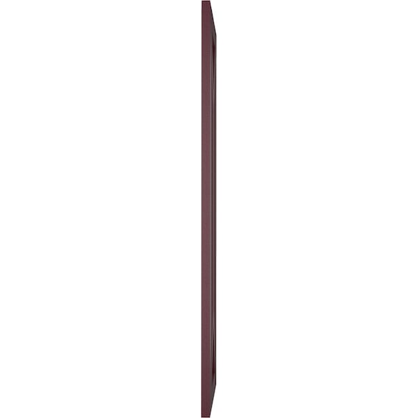 Ekena Millwork True Fit PVC San Carlos Mission Style Fixed Mount Shutters, Wine Red, 18W x 38H, PR - TFP001SC18X038WR