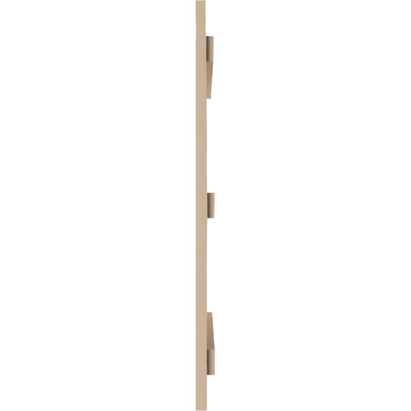 Ekena Millwork Rustic Four Board Joined Board-n-Batten Knotty Pine Faux Wood Shutters, 22W x 62H, PR - SHUBJS22X62KPPR