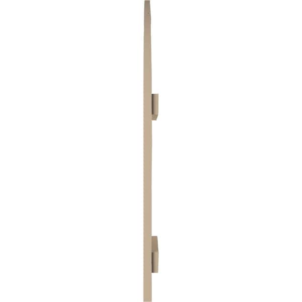 Ekena Millwork Knotty Pine 2 Board Joined Board-n-Batten w/Quarter Round Arch Top Faux Wood Shutters, 11W x 90H, PR - SHUBJQ11X90KPPR