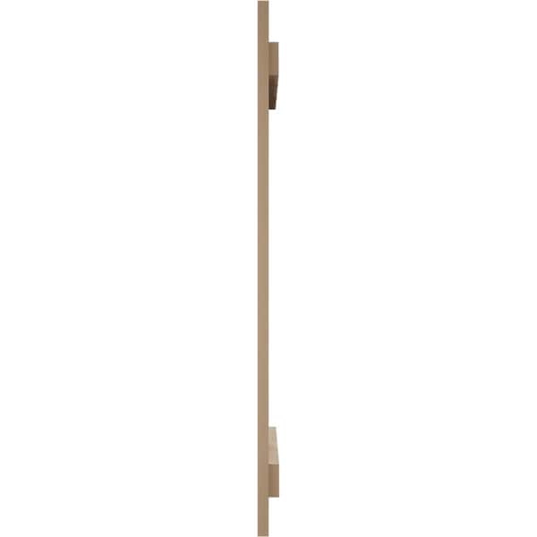 Ekena Millwork Rustic Two Board Joined Board-n-Batten Hand Hewn Faux Wood Shutters, 11W x 24H, PR - SHUBJS11X24HHPR