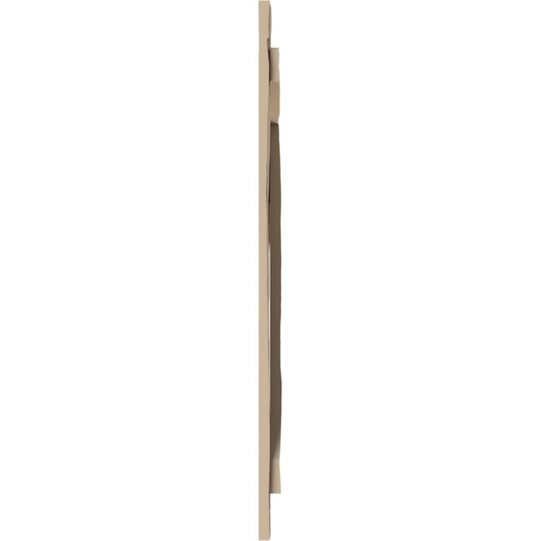 Ekena Millwork Rustic Four Board Joined Board-n-Batten Hand Hewn Faux Wood Shutters w/Z-Board, 22W x 82H, PR - SHUBJZ22X82HHPR