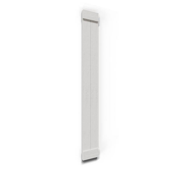 Ekena Millwork Timberthane Rustic 2 Board Joined Board-n-Batten Faux Wood Shutters w/End Batten, 10 3/4W x 40H, PR - FBJ06B11X040RUF