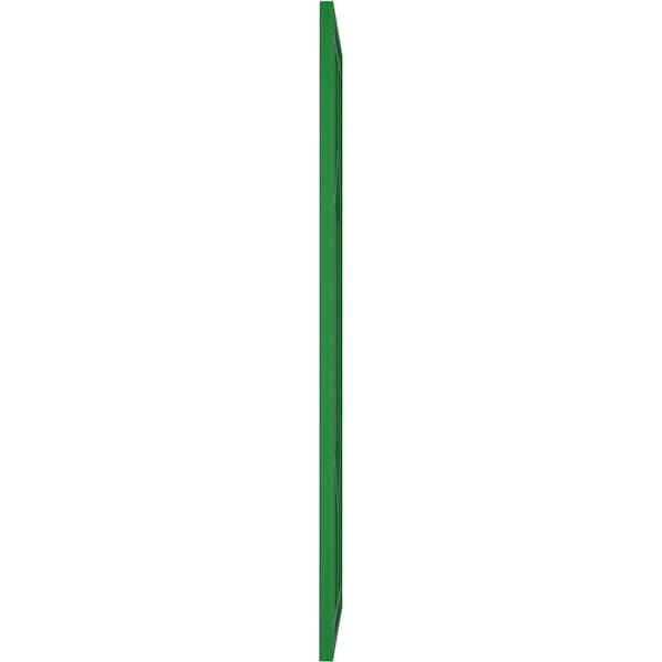 Ekena Millwork True Fit PVC Shaker Fixed Mount Shutters, Viridian Green, 15W x 54H, PR - TFP001SK15X054HG
