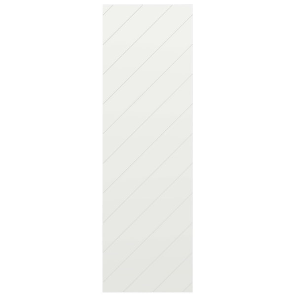 Ekena Millwork 18W x 45H True Fit PVC Diagonal Slat Modern Style Fixed Mount Shutters, Unfinished, PR - TFP001DG18X045UN