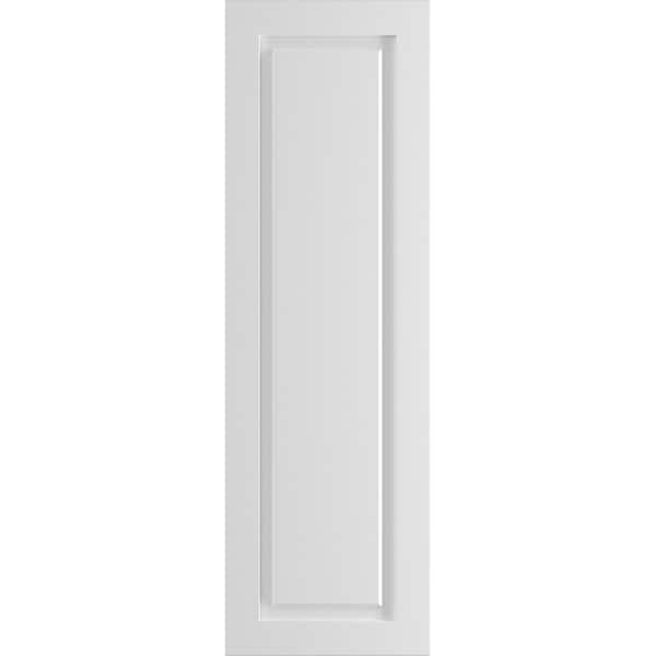 Ekena Millwork True Fit PVC, Single Raised Panel Shutters, Unfinished, 16W x 57H, PR - TFP001RP16X057UN