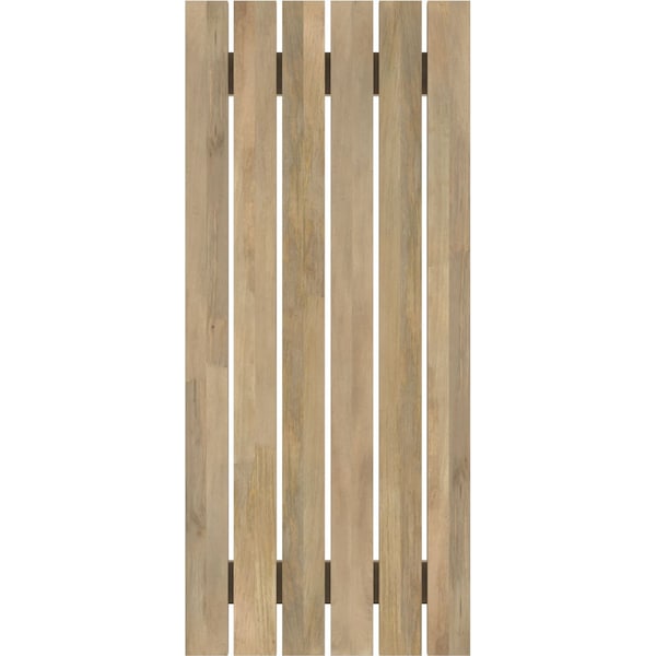 Ekena Millwork Americraft 6-Board (2 Batten) Exterior Real Wood Spaced Board-n-Batten Shutters, ARW101SB623X31UNH, PR - ARW101SB623X31UNH