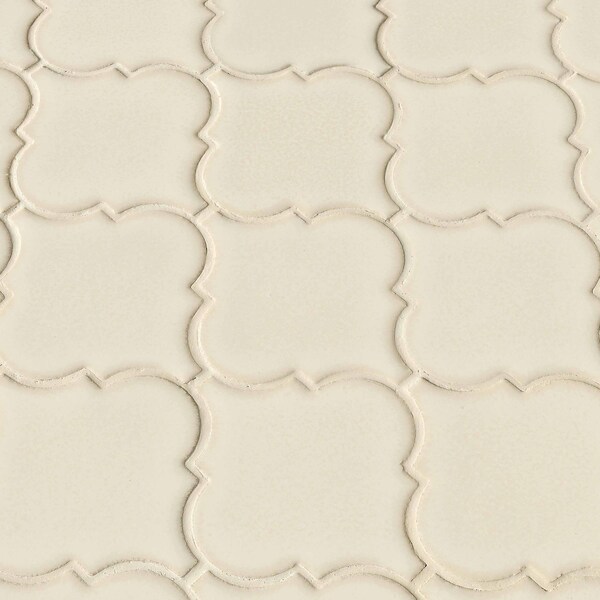 Msi Antique White Arabesque 10-1/2 In. X 15-1/2 In. X 8 Mm Glazed Ceramic Mosaic Wall Tile, 10PK - ZOR-MD-0428