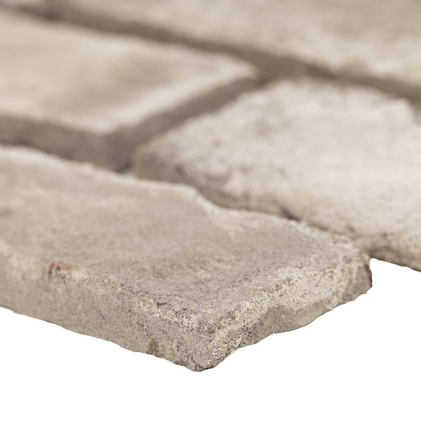 Msi Doverton Gray 105 in X 28 in Clay Brick Mosaic Tile, 5PK - ZOR-MD-0540