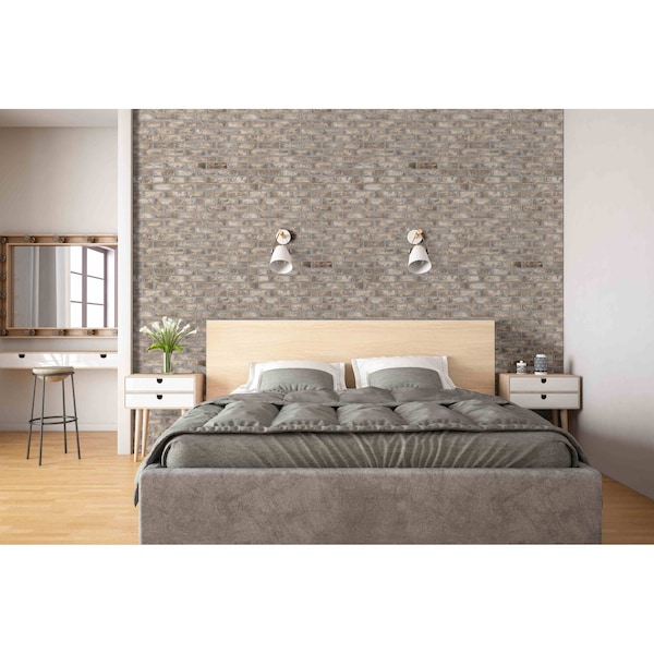 Msi Doverton Gray 105 in X 28 in Clay Brick Mosaic Tile, 5PK - ZOR-MD-0540
