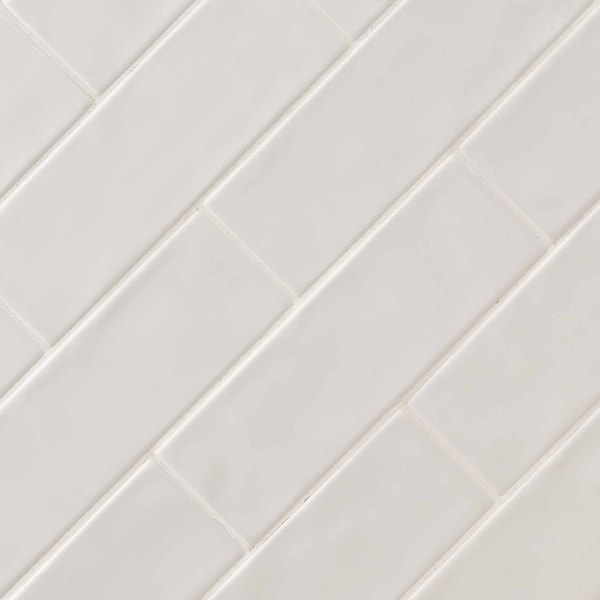 Msi Urbano Pure 4 In. X 12 In. Glossy Ceramic White Subway Tile, 30PK - ZOR-PT-0154