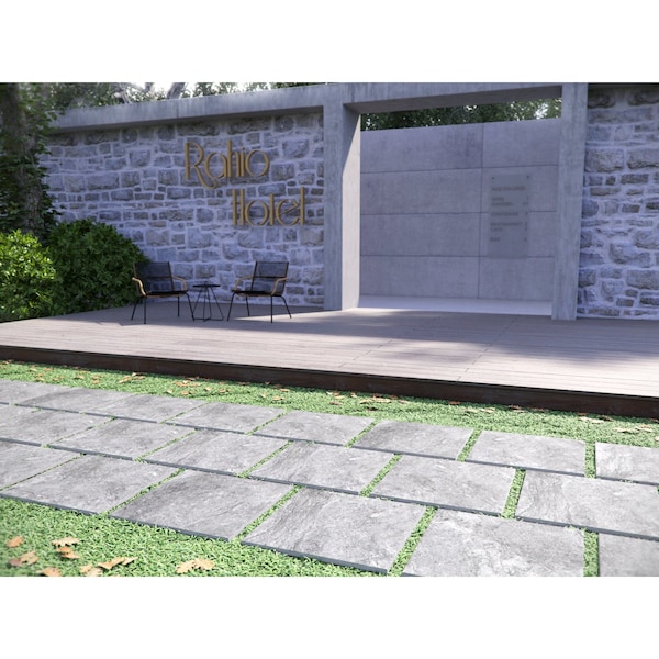 Msi Vulkon Grey 24 In. X 24 In. Porcelain Paver Tile, 2PK - ZOR-LSC-0057