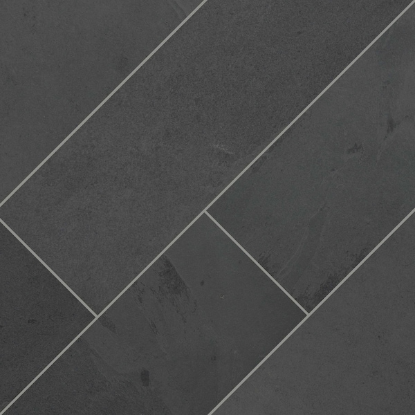 Msi Montauk Black 6" X 24" Gauged Slate Floor And Wall Tile, 10PK - ZOR-NS-0020