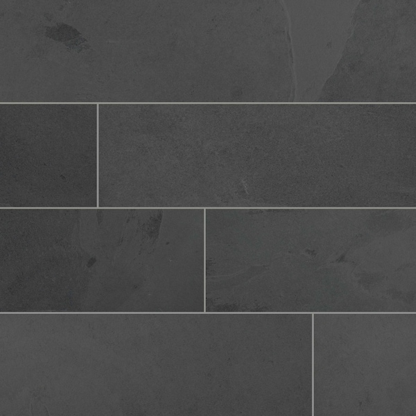 Msi Montauk Black 6" X 24" Gauged Slate Floor And Wall Tile, 10PK - ZOR-NS-0020