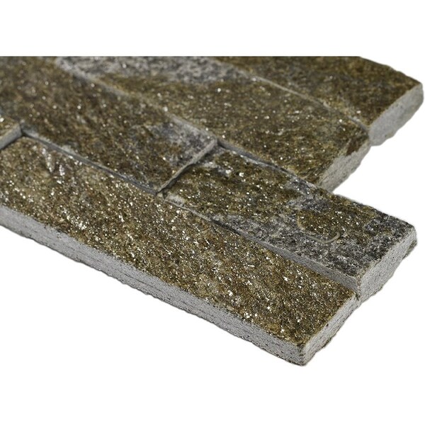 Msi Amber Falls Splitface Ledger Panel 6 In. X 24 In. Natural Quartzite Wall Tile, 6PK - ZOR-PNL-0047