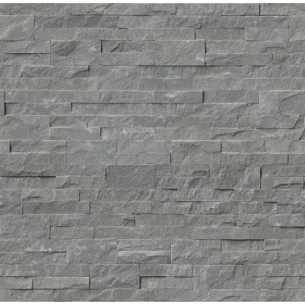 Msi Mountain Bluestone Splitface Ledger Panel 6 In. X 24 In. Natural Sandstone Wall Tile, 6PK - ZOR-PNL-0002